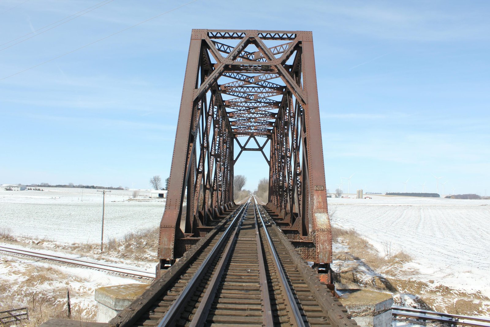 Looking east